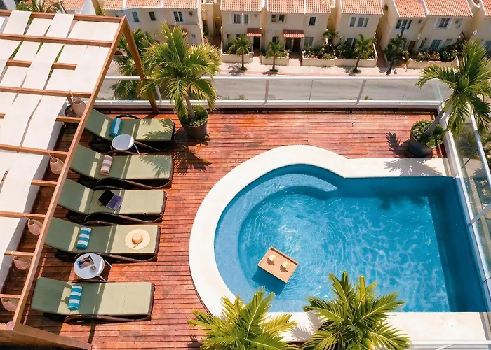 Appartement Quiet Mornings, 1br 2br Duplex, 3 Blue Flag Beaches 15 Min, Sleeps 2-8, Rooftop Pool, Full Induction Kitchen Wifi Ac Elevator, 5th Ave & Grocery 10 Min, Cenotes 20 Min, Ado Bus & Cozumel Ferry 20 Min, Free Street Parking